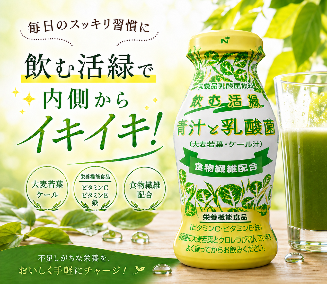 飲む活緑! 青汁と乳酸菌